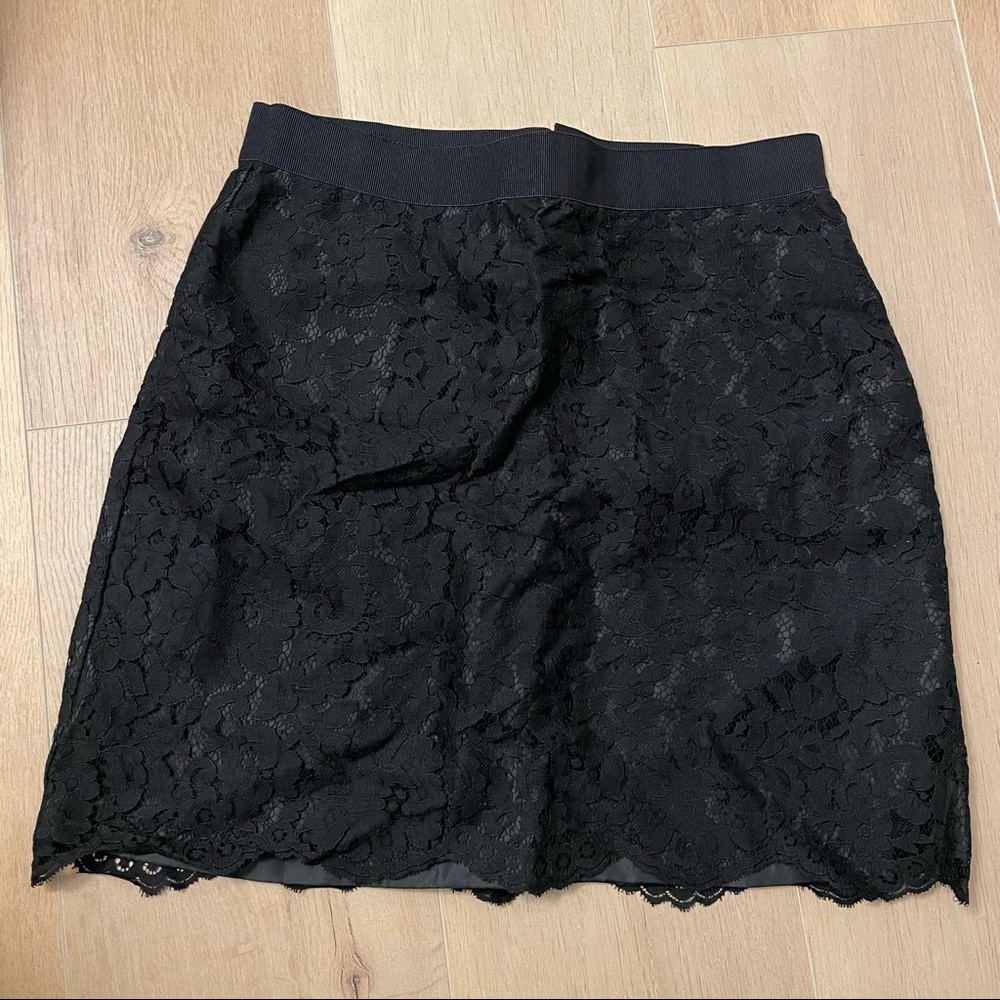 NWOT JOE FRESH Black Lace Skirt